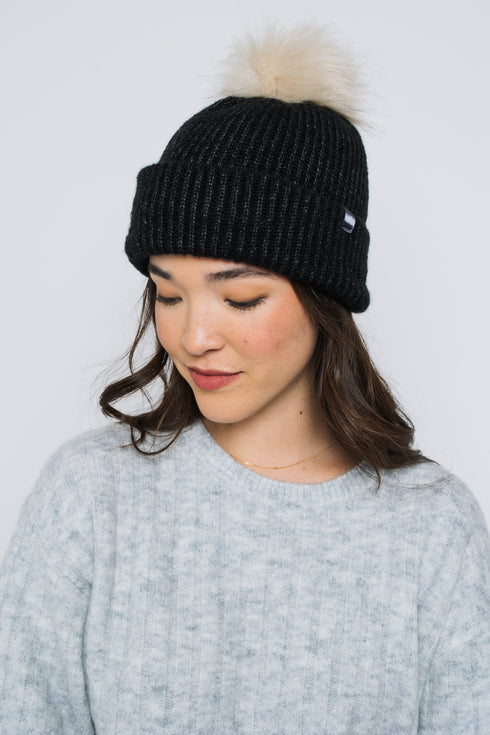 Snowflake-Lined Beanie